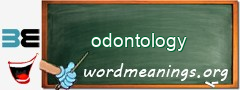 WordMeaning blackboard for odontology